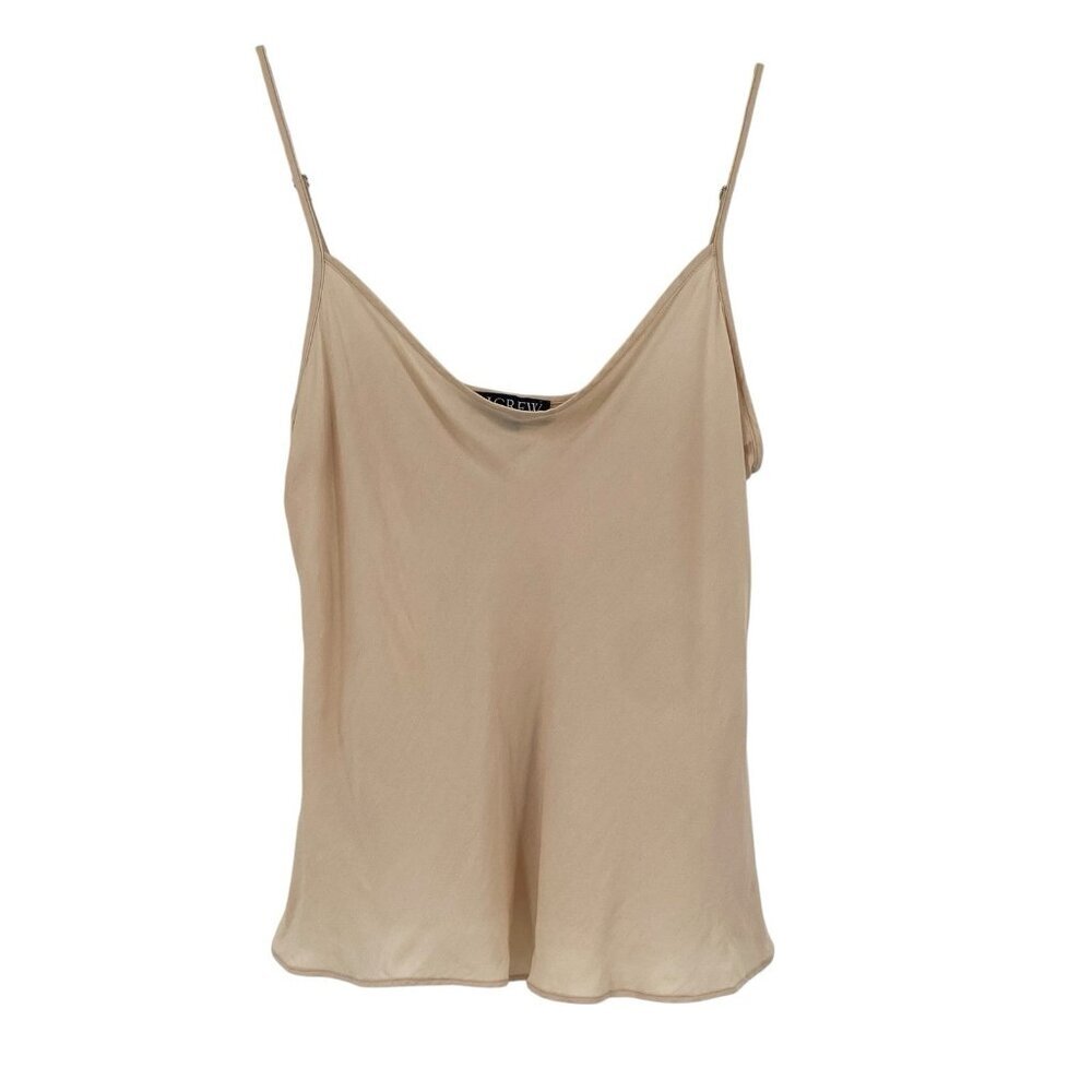 J. Crew Size 12 Classic Satin Camisole Capsule Minimalist Style #CF436